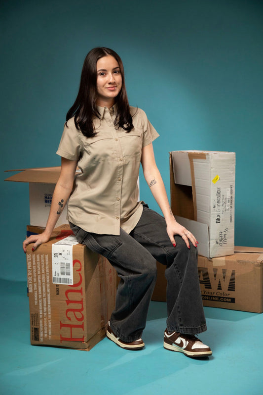 Ladies Short Sleeve Fishing Shirt