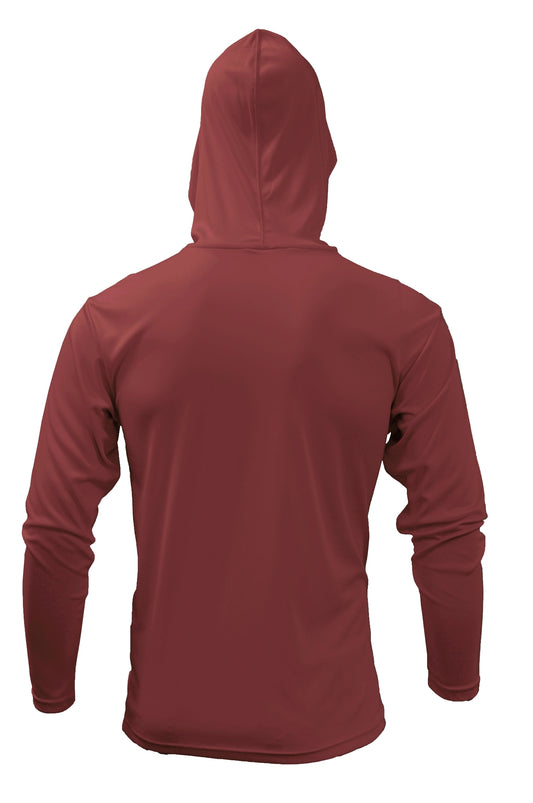 Xtreme-Tek Long Sleeve Hoodie - Maroon