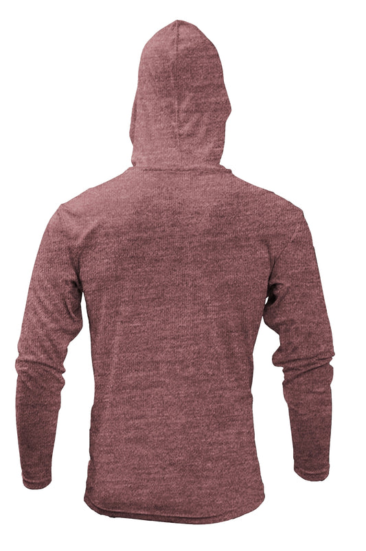 Xtreme-Tek Long Sleeve Hoodie - Heather Maroon