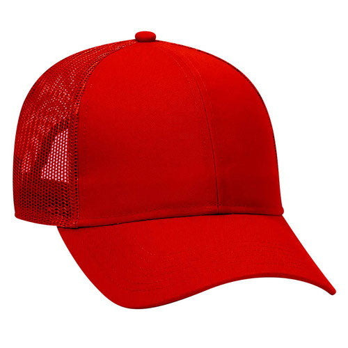 OTTO CAP - Panel Mid Profile Mesh Back Trucker Hat